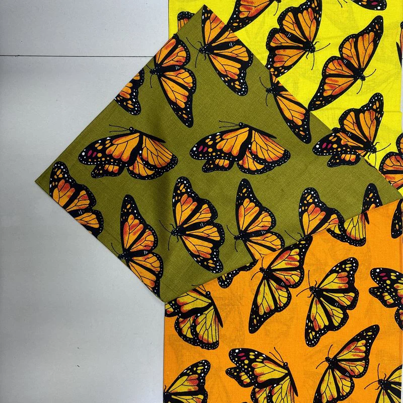 Rayon Challis tlačí tkanina pri dvore